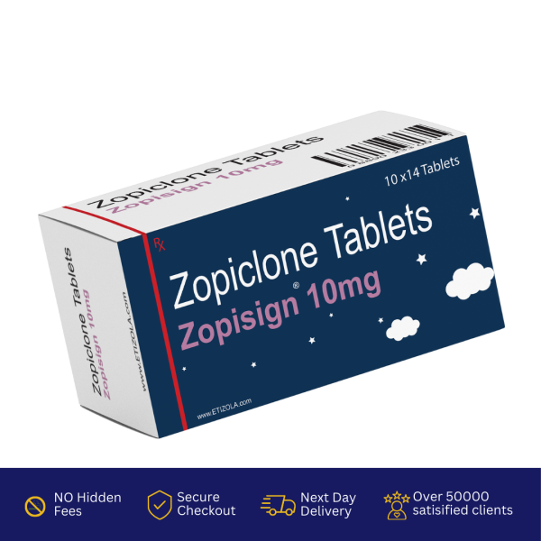 Buy Zopisign Zopiclone 10mg Tablets